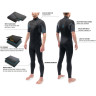 Гидрокостюм DAKINE MEN'S QUANTUM CHEST ZIP SHORT SLEEVED FULL SUIT 3/2mm Black/Grey Размер L DK21M32QSSZ (0604565435057)